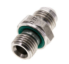 JIC Dubbele Nippel M14 X 1.5 X UNF 9/16''-18 RVS FKM 275bar