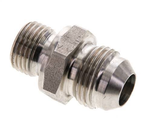 JIC Dubbele Nippel M16 X 1.5 X UNF 3/4''-16 RVS FKM 275bar