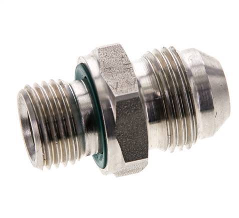 JIC Dubbele Nippel M16 X 1.5 X UNF 3/4''-16 RVS FKM 275bar