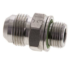 JIC Dubbele Nippel M18 X 1.5 X UNF 7/8''-14 RVS FKM 210bar