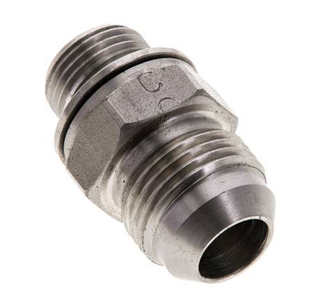 JIC Dubbele Nippel M18 X 1.5 X UNF 7/8''-14 RVS FKM 210bar