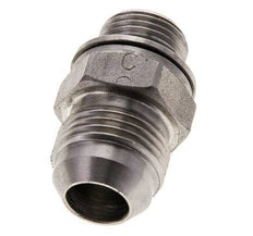 JIC Dubbele Nippel M18 X 1.5 X UNF 7/8''-14 RVS FKM 210bar