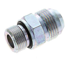 JIC Dubbele Nippel M22 X 1.5 X UN 1-1/16''-12 Staal NBR 210bar
