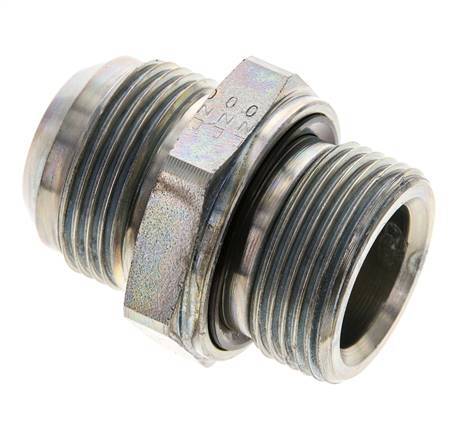 JIC Dubbele Nippel M33 X 2 X UN 1-5/16''-12 Staal NBR 170bar