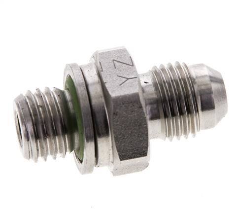 JIC Dubbele Nippel M12 X 1.5 X UNF 1/2''-20 RVS FKM 275bar