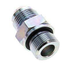 JIC Dubbele Nippel M22 X 1.5 X UNF 7/8''-14 Staal NBR 210bar