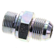 JIC Dubbele Nippel M22 X 1.5 X UNF 7/8''-14 Staal NBR 210bar
