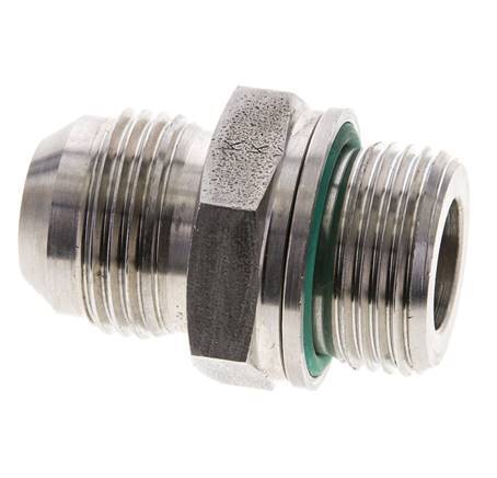 JIC Dubbele Nippel M27 X 2 X UN 1-1/16''-12 RVS FKM 210bar
