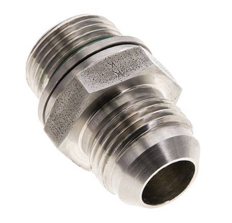 JIC Dubbele Nippel M27 X 2 X UN 1-1/16''-12 RVS FKM 210bar