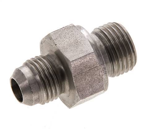 JIC Dubbele Nippel M16 X 1.5 X UNF 9/16''-18 RVS FKM 275bar