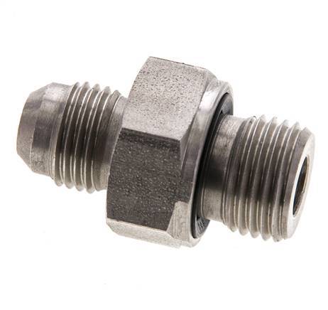 JIC Dubbele Nippel M16 X 1.5 X UNF 9/16''-18 RVS FKM 275bar