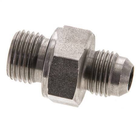 JIC Dubbele Nippel M16 X 1.5 X UNF 9/16''-18 RVS FKM 275bar
