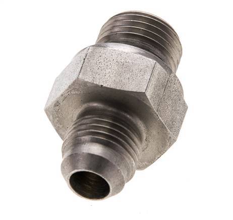 JIC Dubbele Nippel M16 X 1.5 X UNF 9/16''-18 RVS FKM 275bar