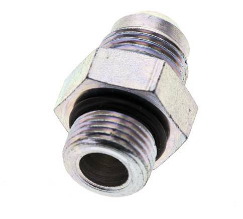 JIC Dubbele Nippel M18 X 1.5 X UNF 3/4''-16 Staal NBR 275bar