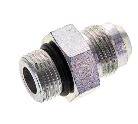 JIC Dubbele Nippel M18 X 1.5 X UNF 3/4''-16 Staal NBR 275bar