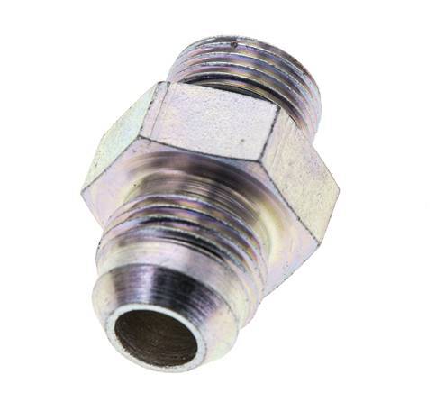 JIC Dubbele Nippel M18 X 1.5 X UNF 3/4''-16 Staal NBR 275bar