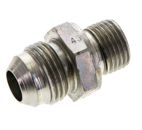 JIC Dubbele Nippel M16 X 1.5 X UNF 3/4''-16 Staal NBR 275bar