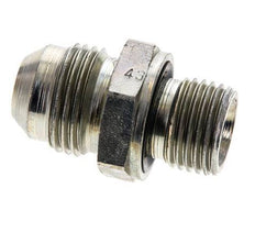 JIC Dubbele Nippel M16 X 1.5 X UNF 3/4''-16 Staal NBR 275bar