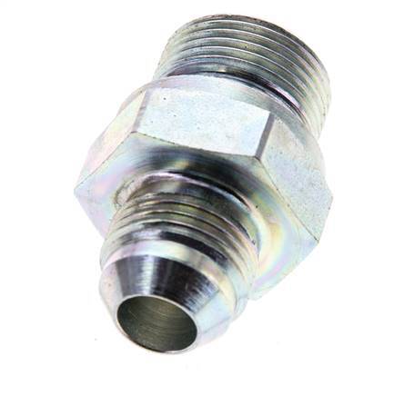 JIC Dubbele Nippel M22 X 1.5 X UNF 3/4''-16 Staal NBR 275bar