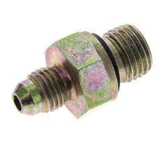 JIC Dubbele Nippel M14 X 1.5 X UNF 7/16''-20 Staal NBR 310bar