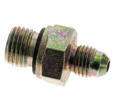 JIC Dubbele Nippel M14 X 1.5 X UNF 7/16''-20 Staal NBR 310bar