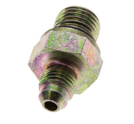 JIC Dubbele Nippel M14 X 1.5 X UNF 7/16''-20 Staal NBR 310bar