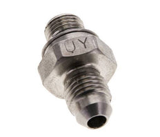 JIC Dubbele Nippel M10 X 1 X UNF 7/16''-20 RVS FKM 310bar