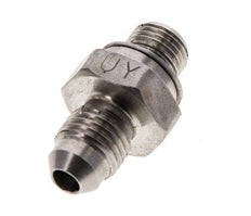 JIC Dubbele Nippel M10 X 1 X UNF 7/16''-20 RVS FKM 310bar