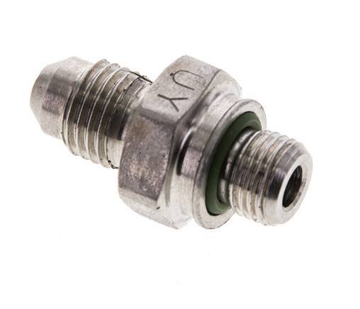 JIC Dubbele Nippel M10 X 1 X UNF 7/16''-20 RVS FKM 310bar