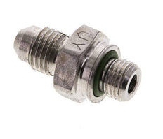 JIC Dubbele Nippel M10 X 1 X UNF 7/16''-20 RVS FKM 310bar