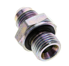 JIC Dubbele Nippel M16 X 1.5 X UNF 9/16''-18 Staal NBR 275bar