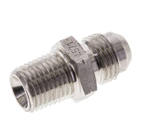 JIC Double Nipple UNF 9/16''-18 x 1/4'' NPT Stainless Steel 275bar (3863.75psi)