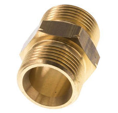 Dubbele Nippel G1'' Man X Man Linkshandig Messing 16bar 36mm Hex