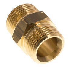 Dubbele Nippel G1'' Man X Man Linkshandig Messing 16bar 36mm Hex