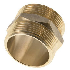 Dubbele Nippel G1 1/2'' Messing Vlakke Afdichting 16bar 48mm Hex