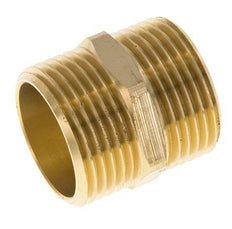 Dubbele Nippel G1'' Messing Vlakke Afdichting 16bar 33mm Hex