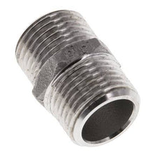 Dubbele Nippel G1/2'' RVS Vlakke Afdichting 16bar 22mm Hex
