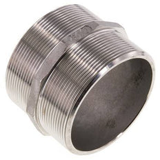 Dubbele Nippel G3'' RVS Vlakke Afdichting 16bar 92mm Hex