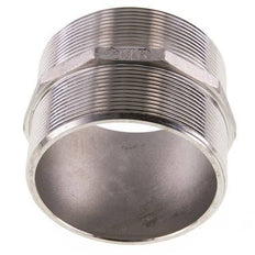 Dubbele Nippel G3'' RVS Vlakke Afdichting 16bar 92mm Hex