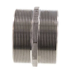 Dubbele Nippel G3'' RVS Vlakke Afdichting 16bar 92mm Hex
