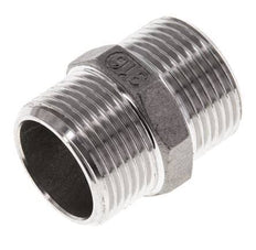 Dubbele Nippel G3/4'' RVS Vlakke Afdichting 16bar 29mm Hex