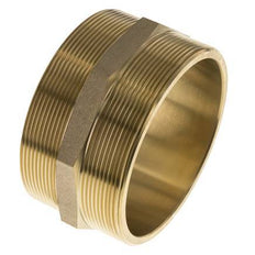 Dubbele Nippel G4'' Messing Vlakke Afdichting 16bar 114mm Hex