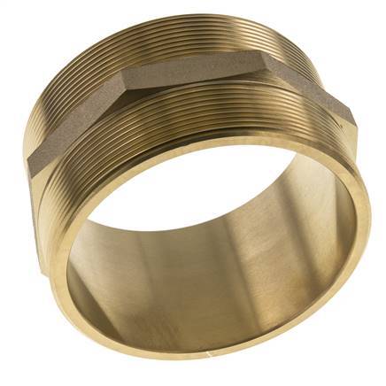 Dubbele Nippel G4'' Messing Vlakke Afdichting 16bar 114mm Hex