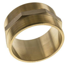 Dubbele Nippel G4'' Messing Vlakke Afdichting 16bar 114mm Hex