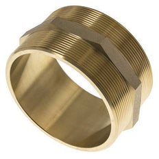 Dubbele Nippel G4'' Messing Vlakke Afdichting 16bar 114mm Hex
