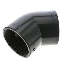 45° L-Koppeling Rp4'' Binnendraad PVC-U 16bar En 1452-3