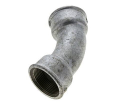 45° L-Koppeling Fitting Rp1 1/2'' Binnendraad Gietijzer 25bar