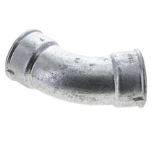 45° L-Koppeling Fitting Rp2'' Binnendraad Gietijzer 25bar