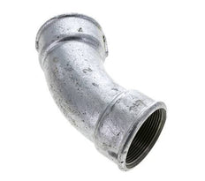 45° L-Koppeling Fitting Rp2'' Binnendraad Gietijzer 25bar
