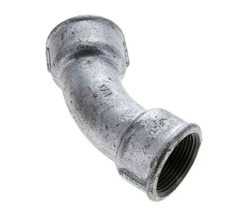 45° L-Koppeling Rp1 1/4'' Binnendraad Gietijzer 25bar